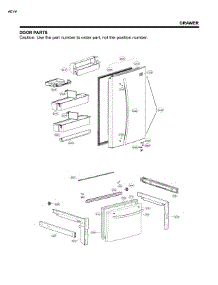 Door Parts parts for Kenmore Refrigerator 795.79029312 (79579029312, 795 79029312) from AppliancePartsPros.com