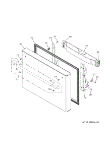 Freezer Door parts for Ge Refrigerator CWE23SSHNSS from AppliancePartsPros.com