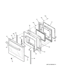 Door parts for Ge Range JB750DJ6WW from AppliancePartsPros.com