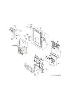 Ice Maker & Dispenser parts for Ge Refrigerator PFE28KMKEES from AppliancePartsPros.com