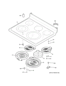 Cooktop parts for Ge Range JB655DK4CC from AppliancePartsPros.com