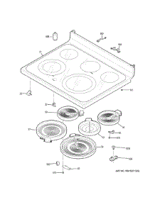 Cooktop parts for Ge Range JB750EJ6ES from AppliancePartsPros.com