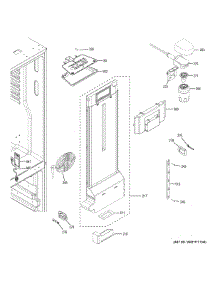 Fresh Food Section parts for Ge Refrigerator GNE25JGKCFWW from AppliancePartsPros.com