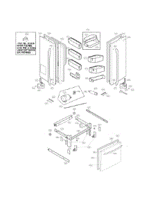 Door Parts parts for Kenmore Refrigerator 795.72052113 (79572052113, 795 72052113) from AppliancePartsPros.com
