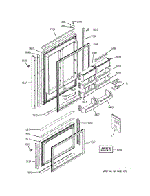 Doors parts for Ge Refrigerator ZIC360NHBLH from AppliancePartsPros.com