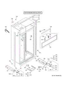 Case Parts - Standard parts for Ge Refrigerator ZIS480NKB from AppliancePartsPros.com