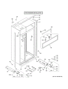 Case Parts - Standard parts for Ge Refrigerator ZIS420NKB from AppliancePartsPros.com
