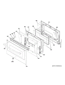 Lower Door parts for Ge Range PGB980ZEJ5SS from AppliancePartsPros.com
