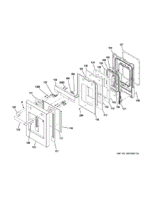 Small Door Assembly parts for Ge Range C2Y486SDL1SS from AppliancePartsPros.com