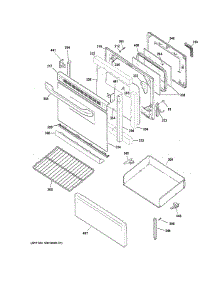Door & Drawer Parts parts for Ge Range JB255DJ3WW from AppliancePartsPros.com