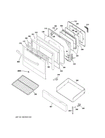 Door & Drawer Parts parts for Ge Range JB255GJ4SA from AppliancePartsPros.com