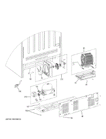 Machine Compartment parts for Ge Refrigerator GIE21GTHBWW from AppliancePartsPros.com