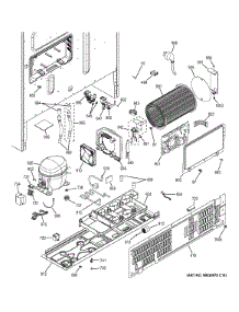 Machine Compartment parts for Ge Refrigerator DFE29JMDIES from AppliancePartsPros.com