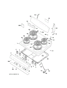 Control Panel & Cooktop parts for Ge Range JB450DF2WW from AppliancePartsPros.com