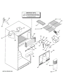 Freezer Section parts for Ge Refrigerator GTH18ISDKRSS from AppliancePartsPros.com