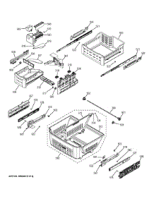 Freezer Shelves parts for Ge Refrigerator DFE29JGDFWW from AppliancePartsPros.com