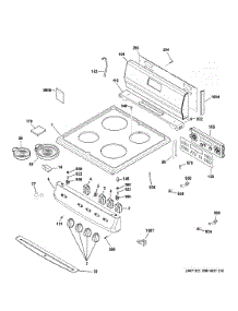 Control Panel & Cooktop parts for Ge Range JA624RN2SS from AppliancePartsPros.com