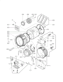 Drum And Tub Parts parts for Kenmore Washer 796.41583410 (79641583410, 796 41583410) from AppliancePartsPros.com
