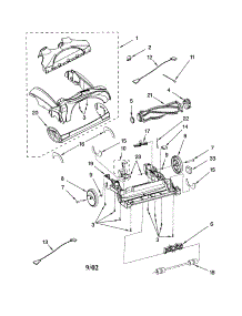 Nozzle parts for Kenmore Vacuum 116.32920200 (11632920200, 116 32920200) from AppliancePartsPros.com