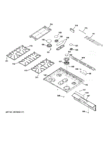 Cooktop parts for Ge Range CGS985SET9SS from AppliancePartsPros.com