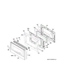 Lower Door parts for Ge Range PGB950SEF3SS from AppliancePartsPros.com