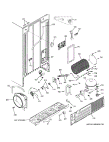 Machine Compartment parts for Ge Refrigerator GSE22ETHDBB from AppliancePartsPros.com