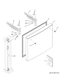 Freezer Door parts for Ge Refrigerator GNE25JSKBFSS from AppliancePartsPros.com