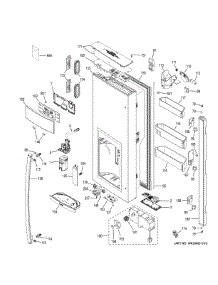 Dispenser Door parts for Ge Refrigerator PFE28PSKBSS from AppliancePartsPros.com