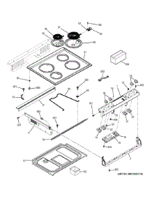 Control Panel & Cooktop parts for Ge Range JS250DF1CC from AppliancePartsPros.com