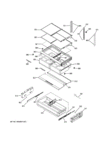 Fresh Food Shelves parts for Ge Refrigerator PWE23KSKBSS from AppliancePartsPros.com
