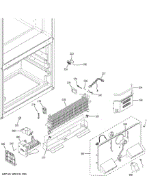 Freezer Section parts for Ge Refrigerator GNE25JGKAFBB from AppliancePartsPros.com