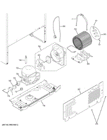 Machine Compartment parts for Ge Refrigerator GTE18ITHDRBB from AppliancePartsPros.com