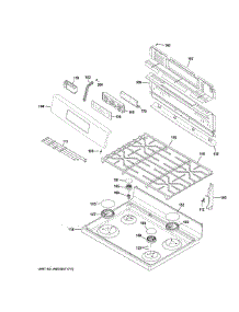 Control Panel & Cooktop parts for Ge Range JGB645EEK1ES from AppliancePartsPros.com