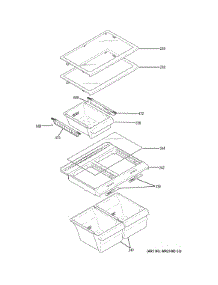 Fresh Food Shelves parts for Ge Refrigerator GTE18CCHGRSA from AppliancePartsPros.com
