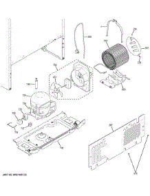 Machine Compartment parts for Ge Refrigerator GTE18GTHGRCC from AppliancePartsPros.com