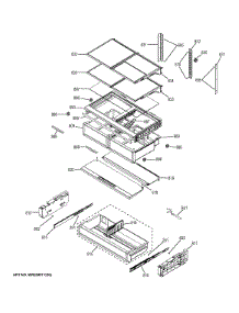 Fresh Food Shelves parts for Ge Refrigerator ZWE23PSHFSS from AppliancePartsPros.com