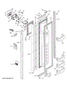 Freezer Door parts for Ge Refrigerator ZISB480DHC from AppliancePartsPros.com