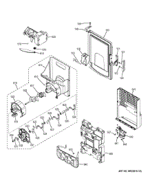 Ice Maker & Dispenser parts for Ge Refrigerator DFE28JSHESS from AppliancePartsPros.com