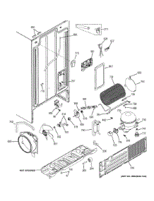 Machine Compartment parts for Ge Refrigerator GSE25ETHCWW from AppliancePartsPros.com