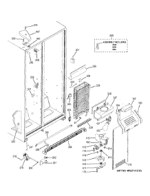 Freezer Section parts for Ge Refrigerator GSE25ESHCSS from AppliancePartsPros.com