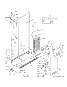 Freezer Section parts for Ge Refrigerator GSS20ETHCBB from AppliancePartsPros.com