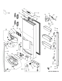 Dispenser Door parts for Ge Refrigerator PYE22PSHHSS from AppliancePartsPros.com
