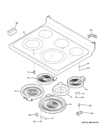 Cooktop parts for Ge Range JB690DF4WW from AppliancePartsPros.com