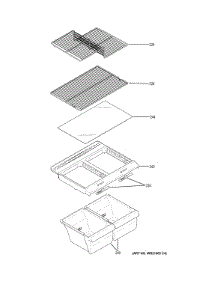 Fresh Food Shelves parts for Ge Refrigerator GTE16DTHHRCC from AppliancePartsPros.com