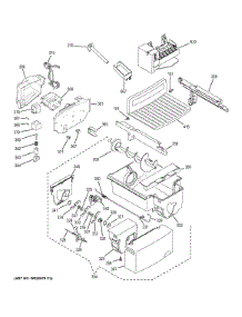 Ice Maker & Dispenser parts for Ge Refrigerator GZS22DGJBFBB from AppliancePartsPros.com