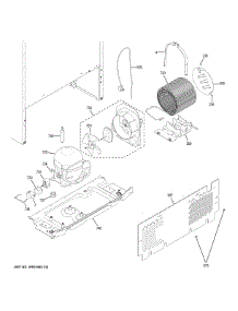 Machine Compartment parts for Ge Refrigerator GTE18GMHHRES from AppliancePartsPros.com