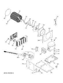 Machine Compartment parts for Ge Refrigerator ZIS480NHB from AppliancePartsPros.com