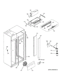 Fresh Food Section parts for Ge Refrigerator ZISB480DHB from AppliancePartsPros.com
