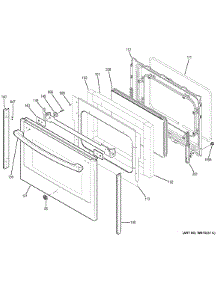 Lower Door parts for Ge Range JB870TF3WW from AppliancePartsPros.com