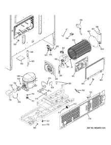 Machine Compartment parts for Ge Refrigerator GFE26GGHCWW from AppliancePartsPros.com